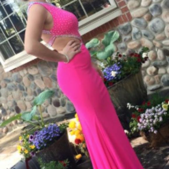 Pink Jovani Prom Dress - Picture 3 of 4